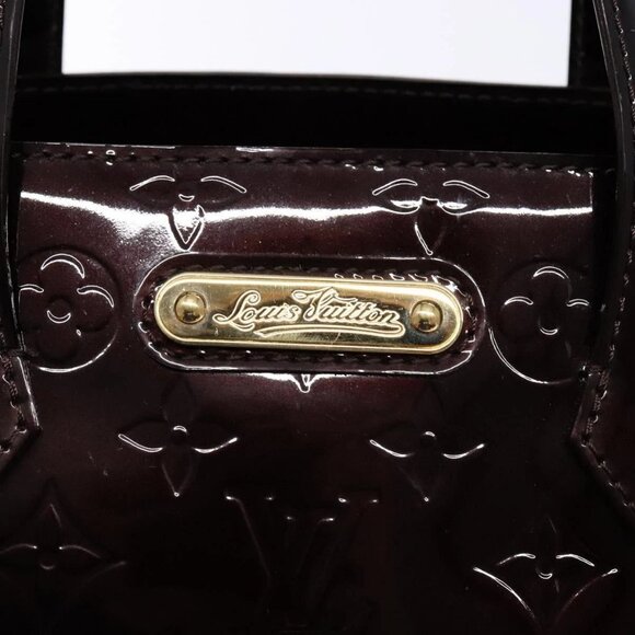 LOUIS VUITTON Monogram Vernis Wilshire PM Hand Bag Amarante M93641 Auth yk19019 - Picture 10 of 16